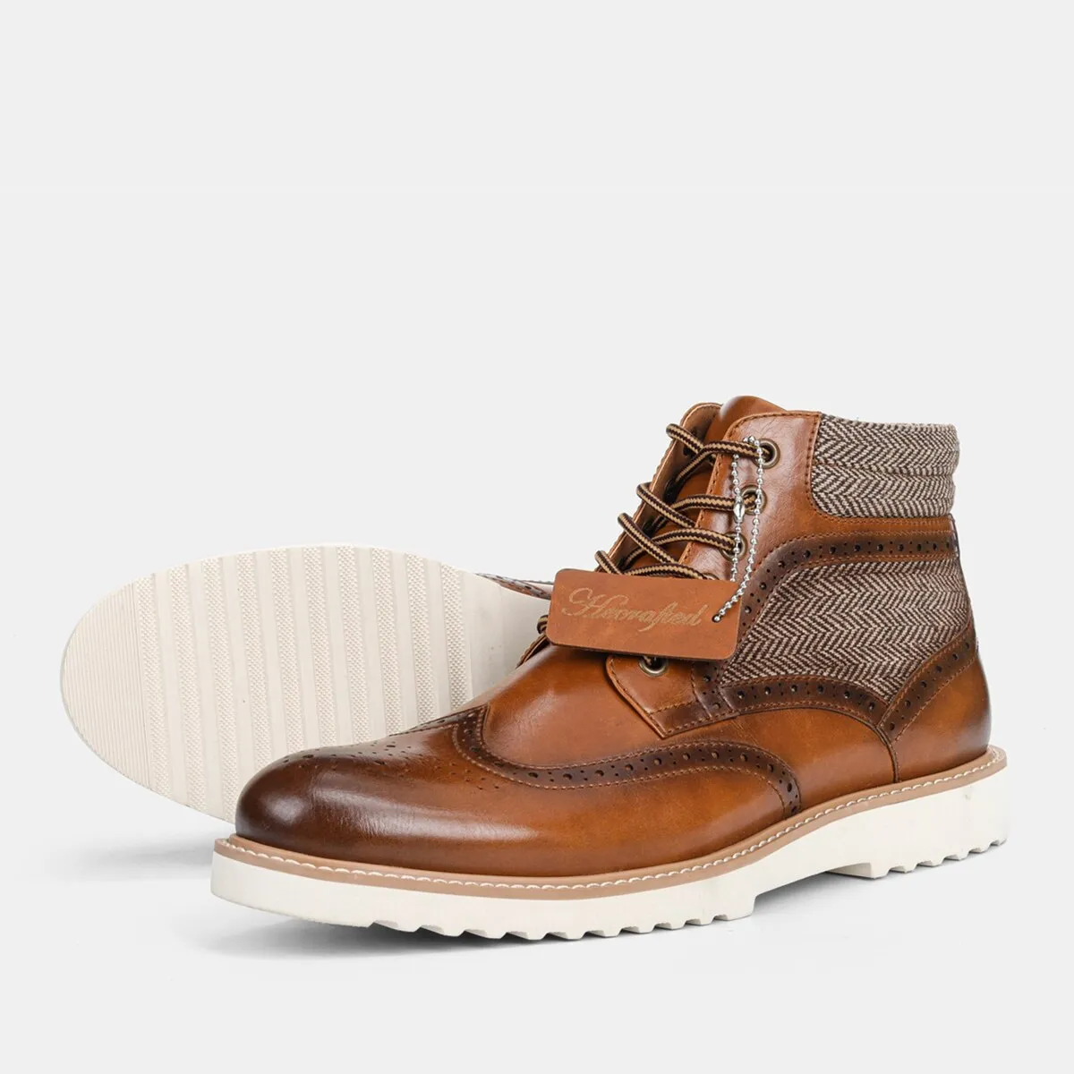 2022 Men&#39;s Spring and Autumn New Light Boots Comfortable Fashion Boots Leather Men