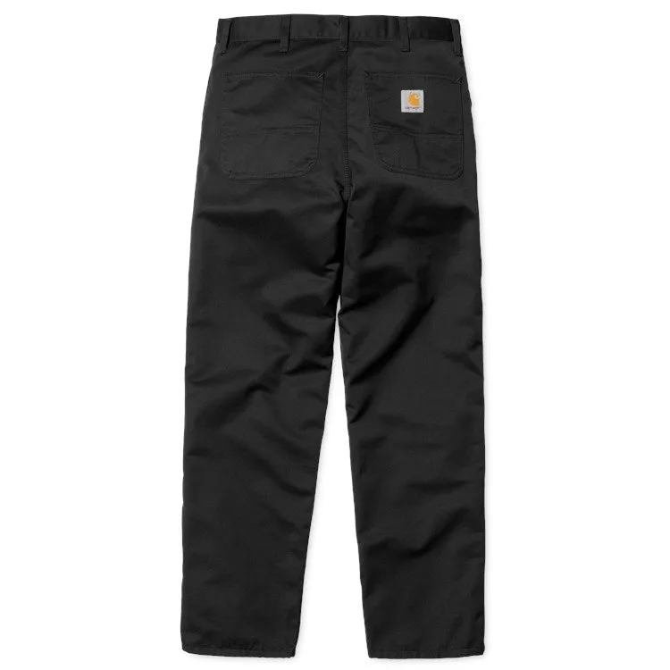 Carhartt Simple Pant Black Rinsed 8.oz