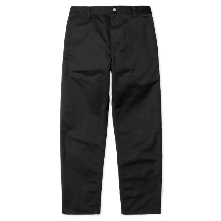 Carhartt Simple Pant Black Rinsed 8.oz