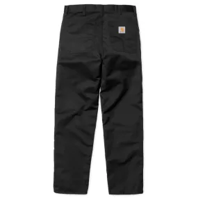 Carhartt Simple Pant Black Rinsed 8.oz