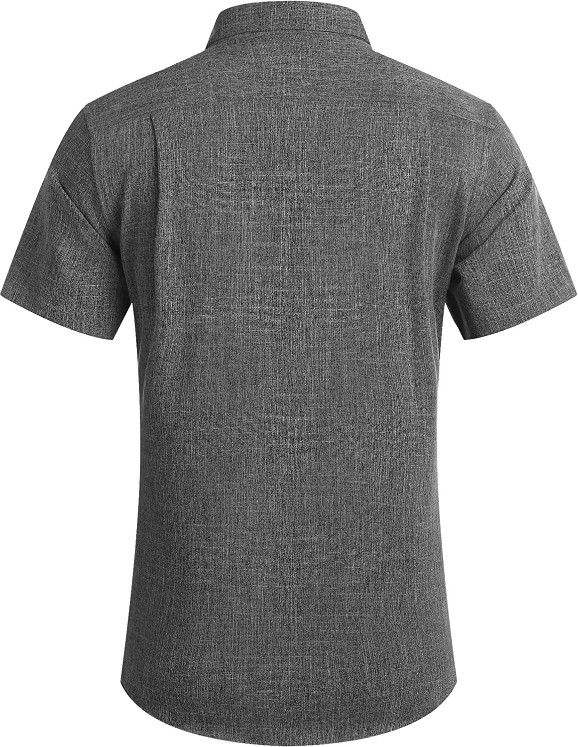 Casual Linen Button Down Short Sleeve Beach Shirt