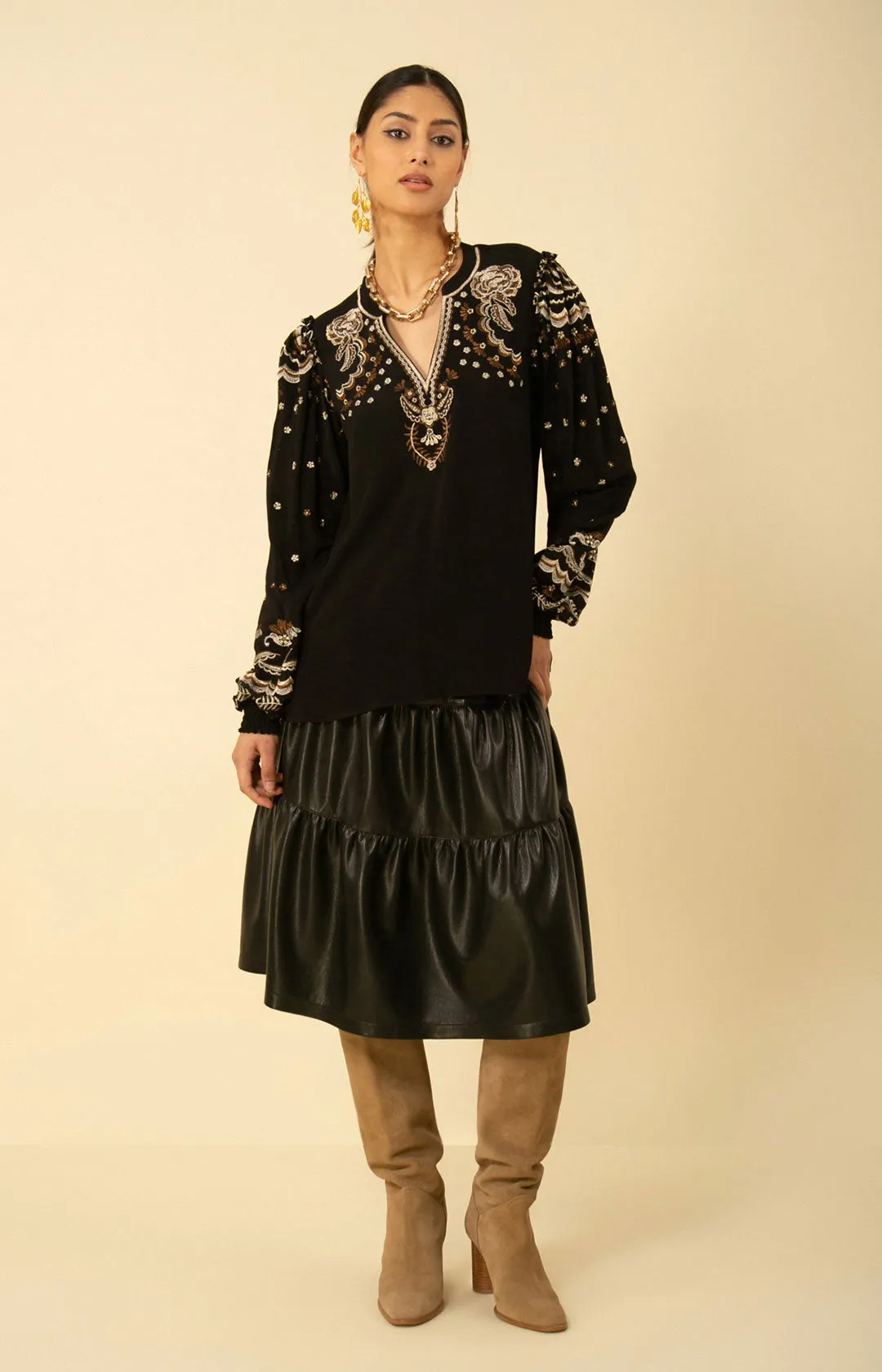 Claire Embroidered Top