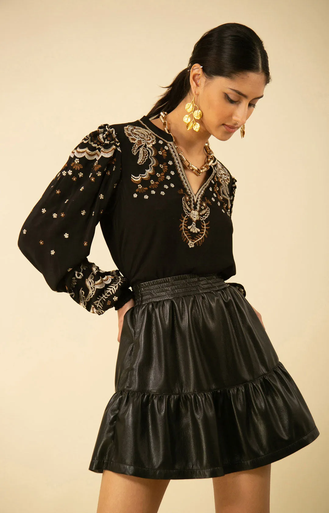 Claire Embroidered Top
