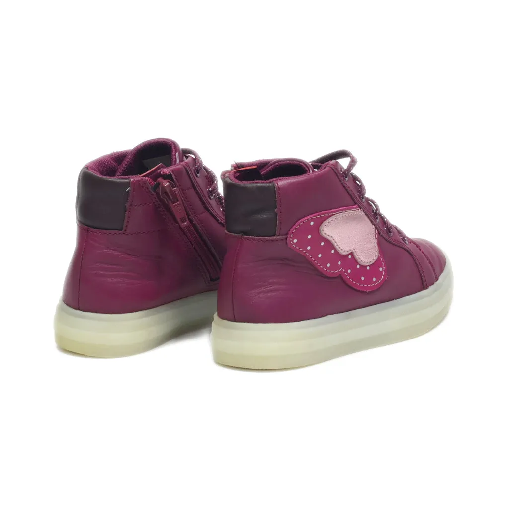 Clarks Ankle Boots Leather Pink Colour For Kids