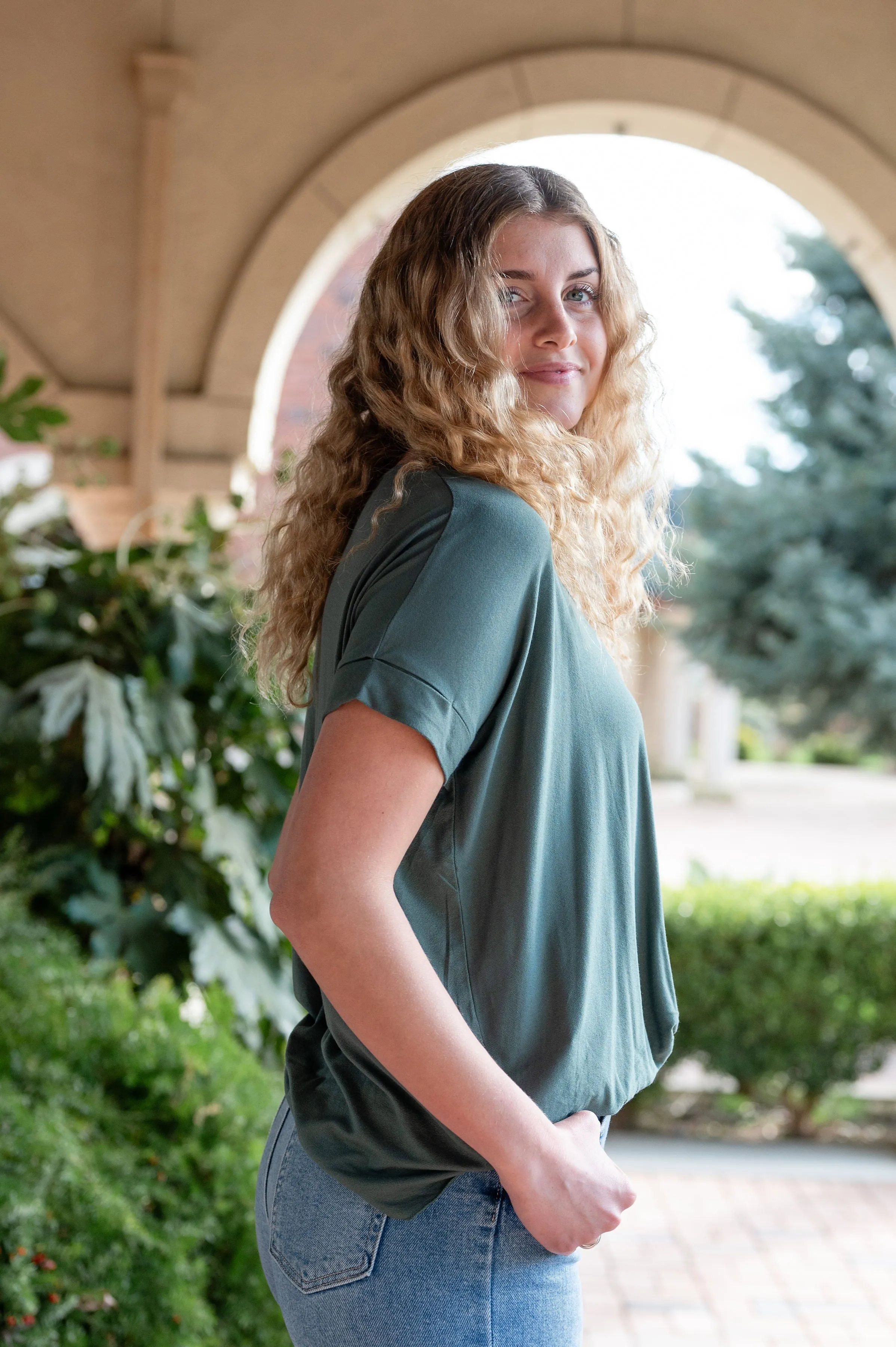 CLEARANCE - V-Neck Surplice T-Shirt