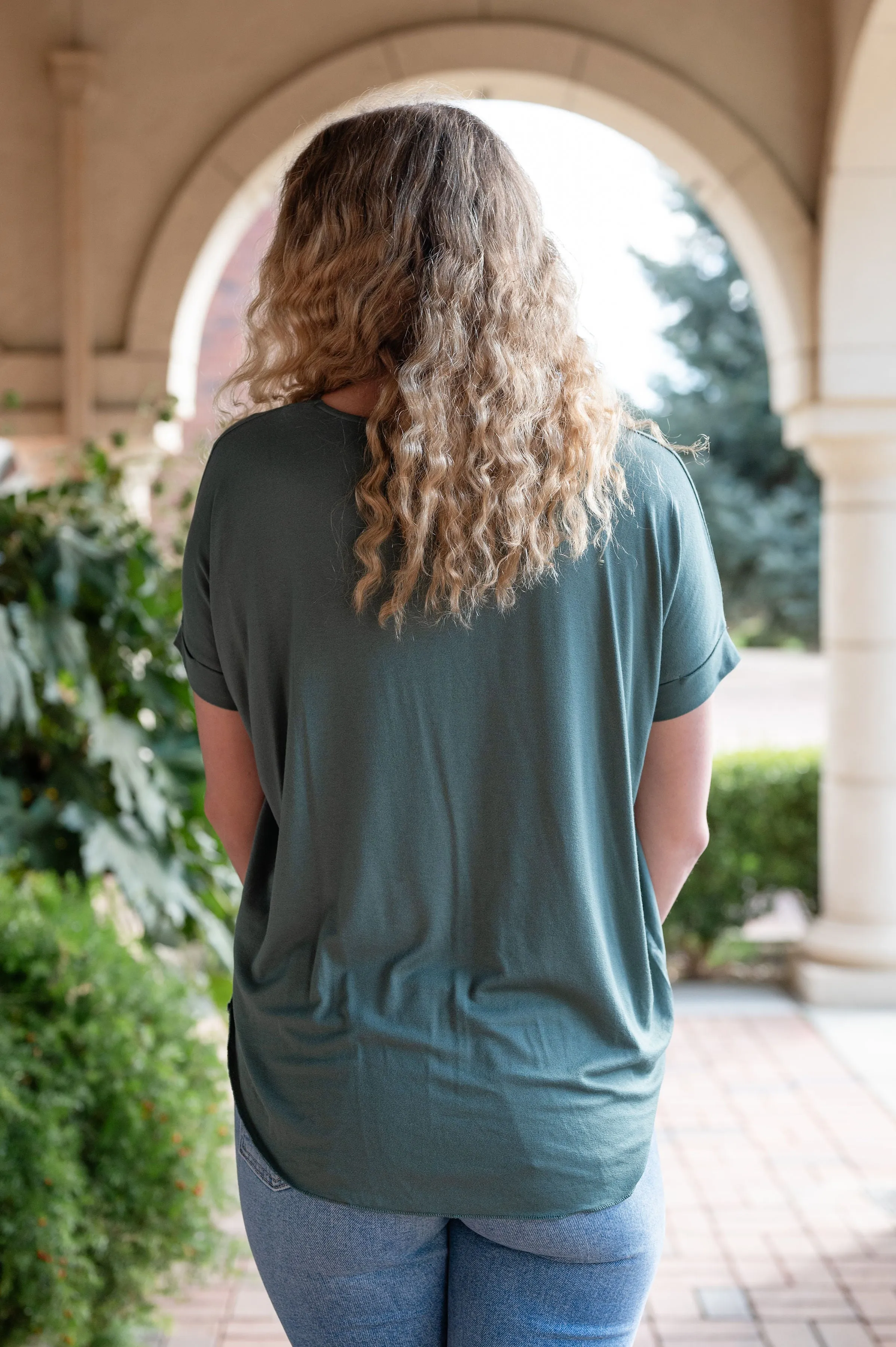 CLEARANCE - V-Neck Surplice T-Shirt