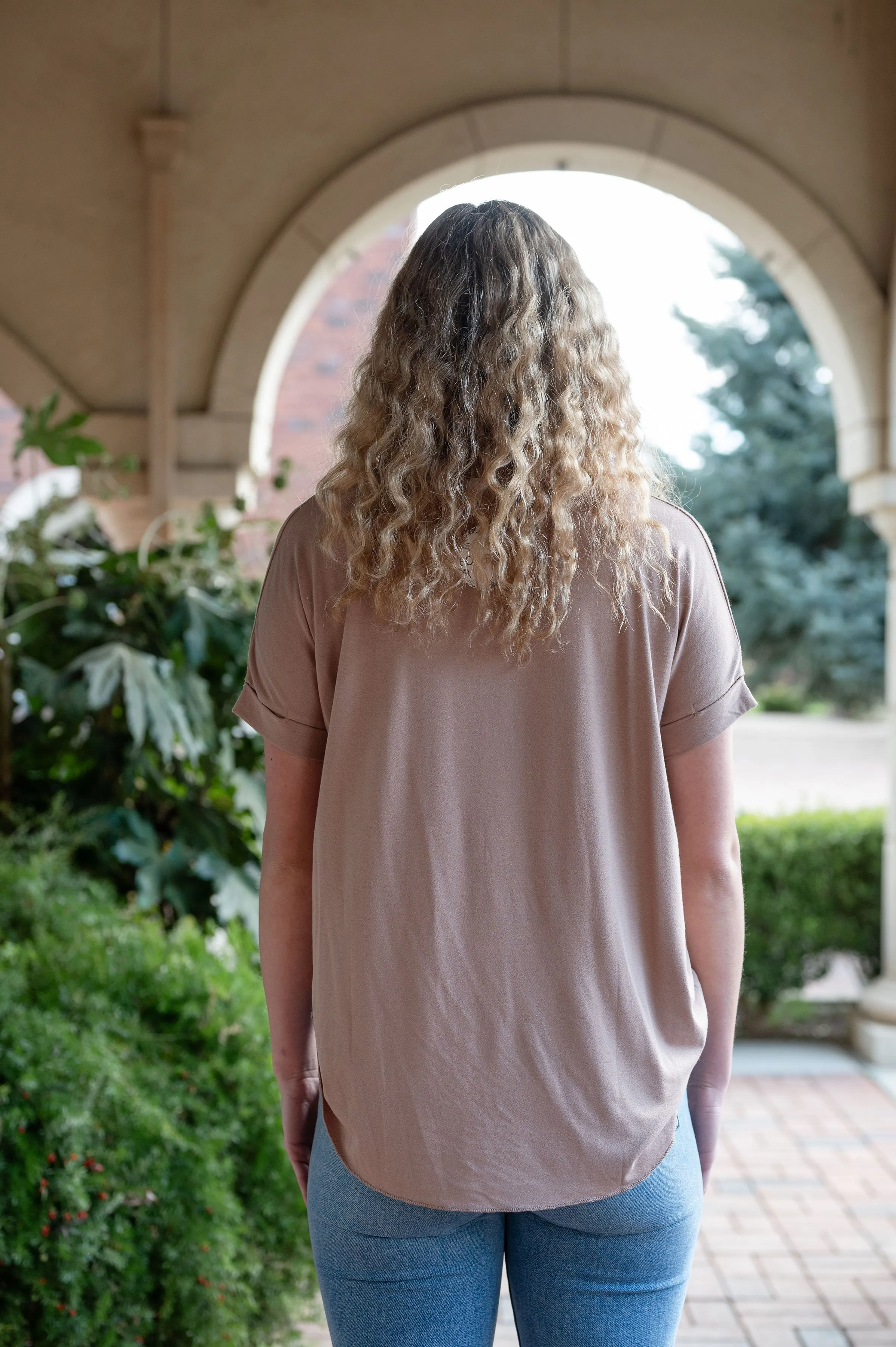 CLEARANCE - V-Neck Surplice T-Shirt