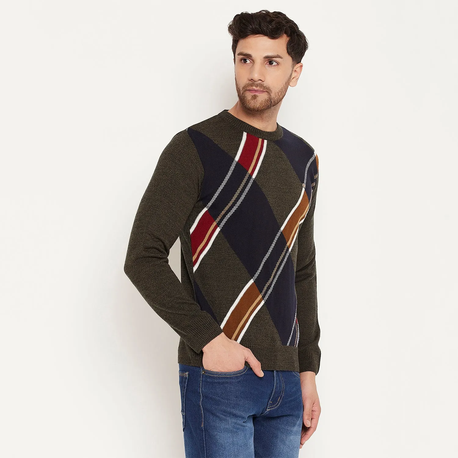 Duke Stardust Men Full Sleeve Pullover (SDS2108)