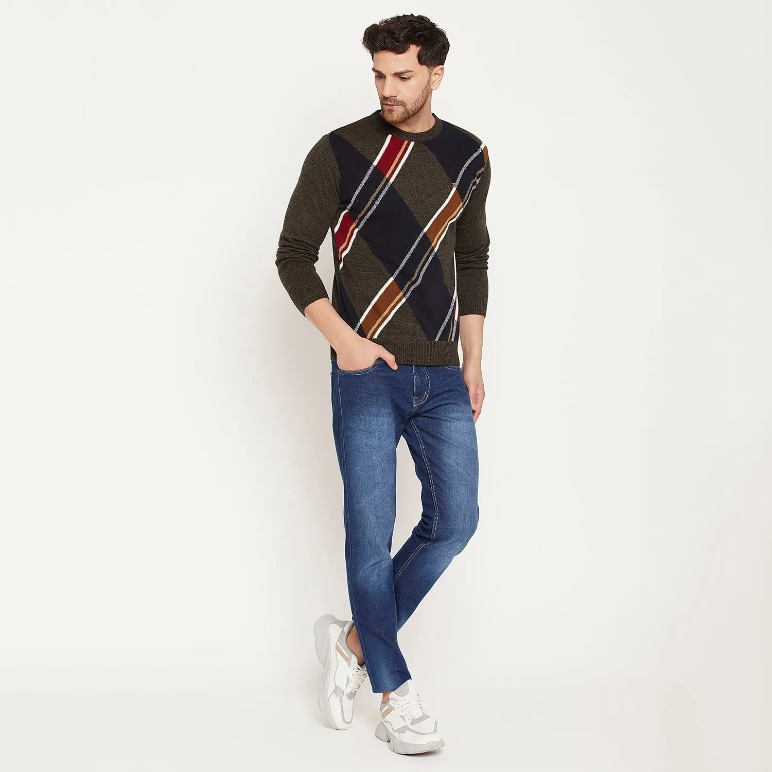 Duke Stardust Men Full Sleeve Pullover (SDS2108)