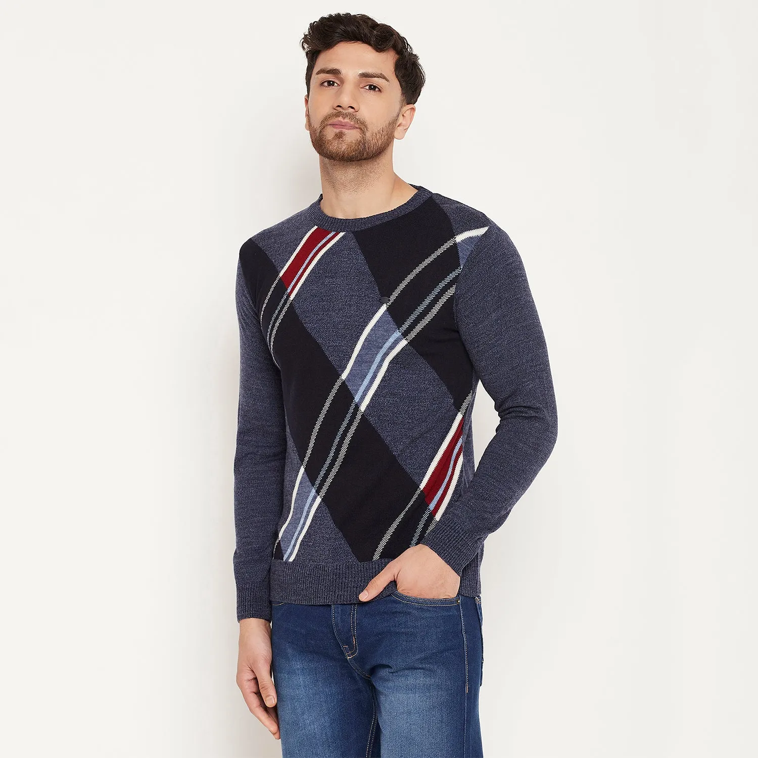 Duke Stardust Men Full Sleeve Pullover (SDS2108)