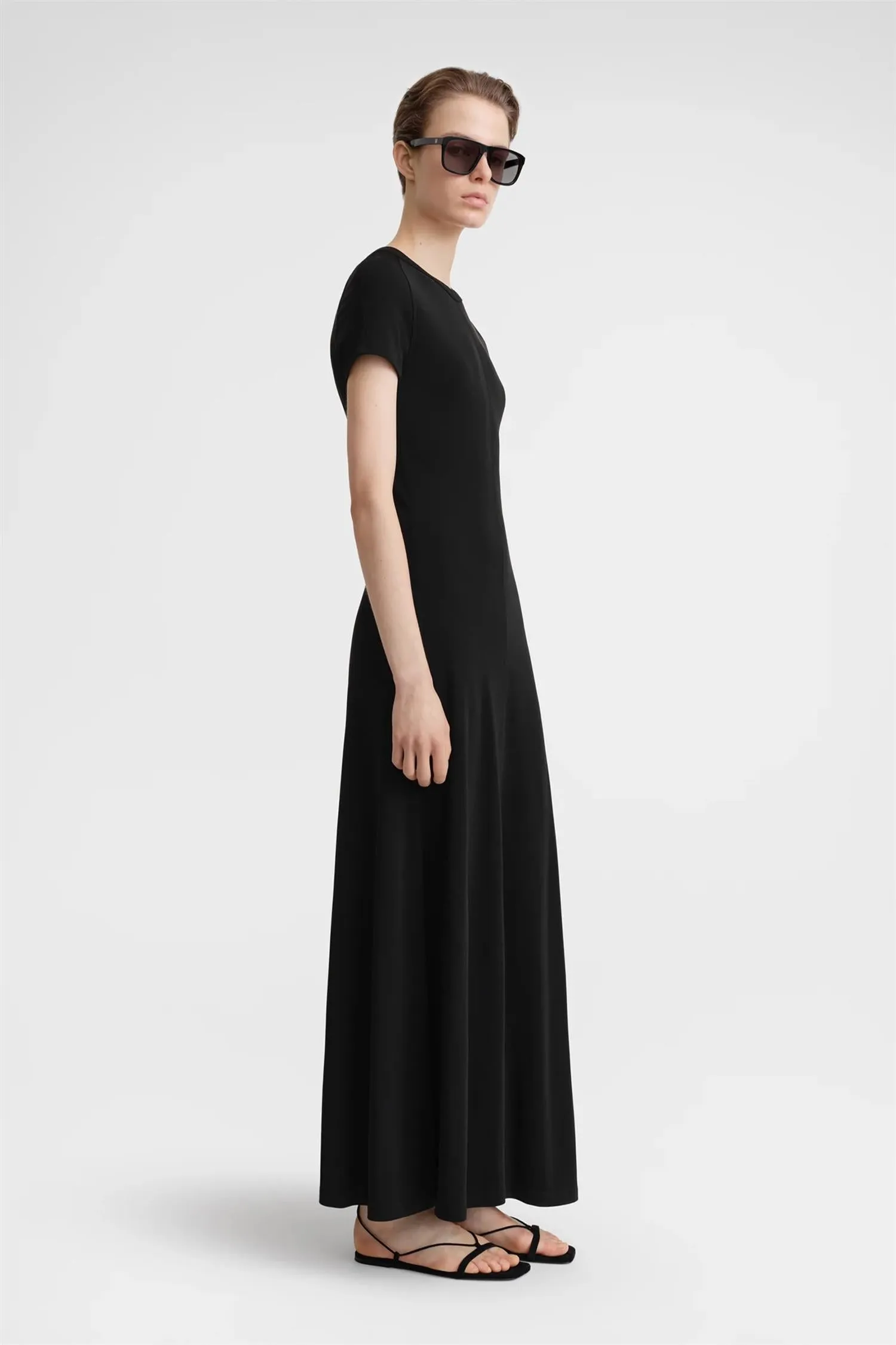 Fluid Jersey Dress Black
