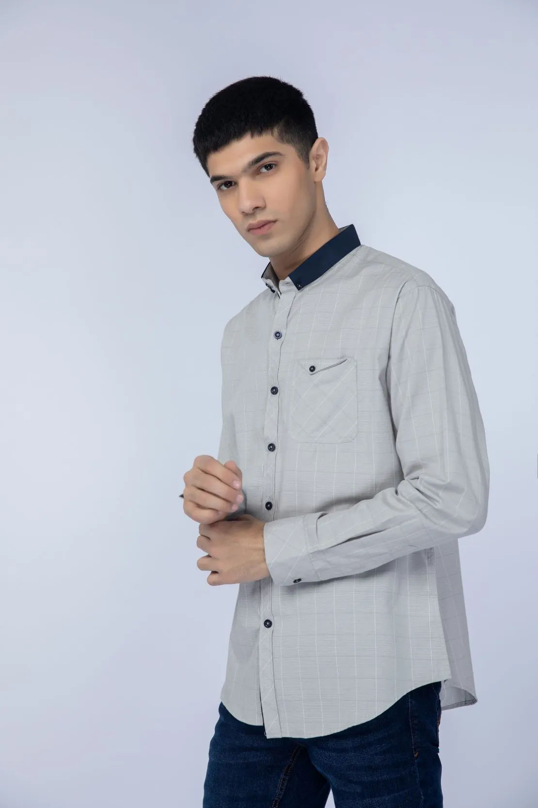 Grey Casual Shirts