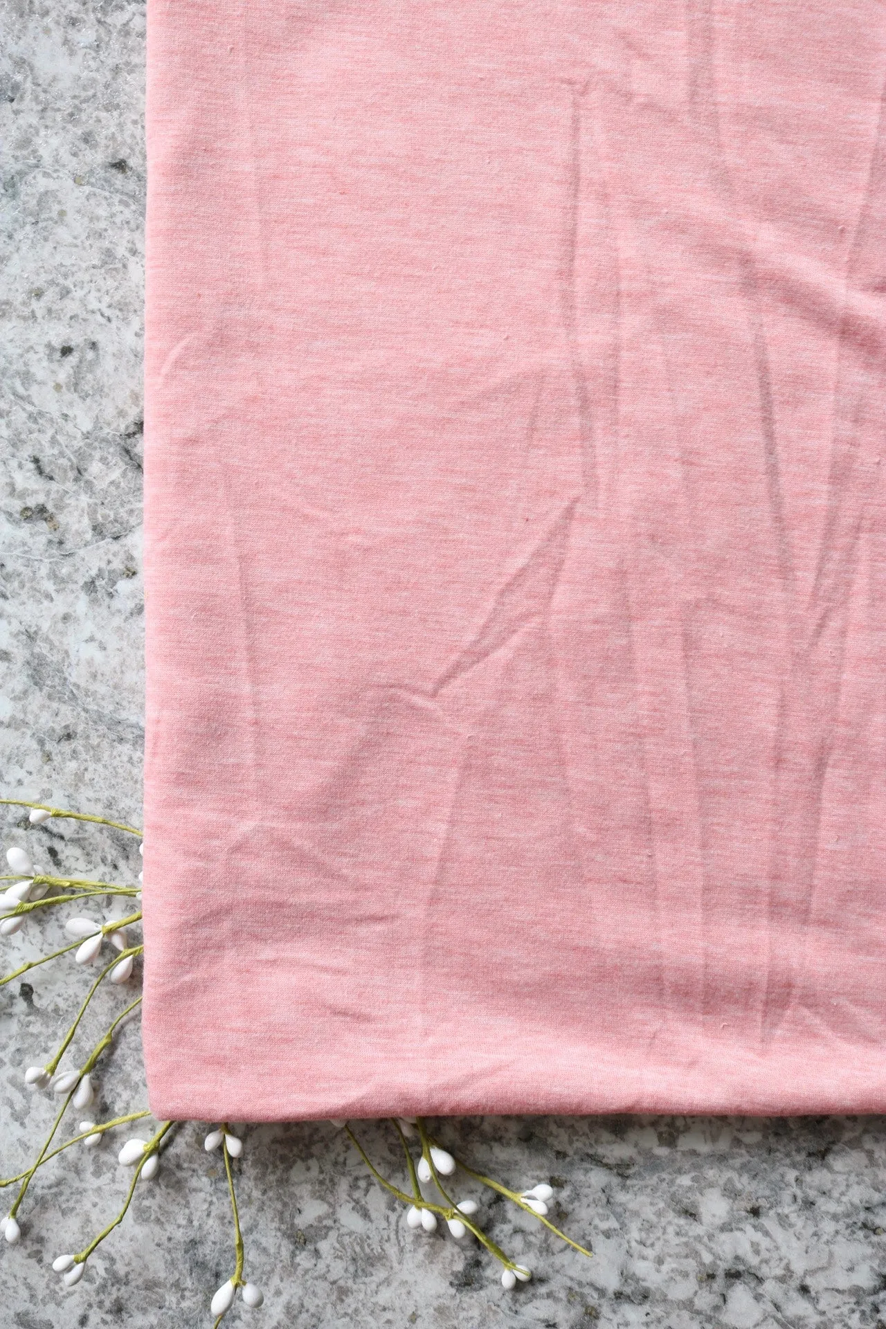 Heathered Old Rose Baby French Terry