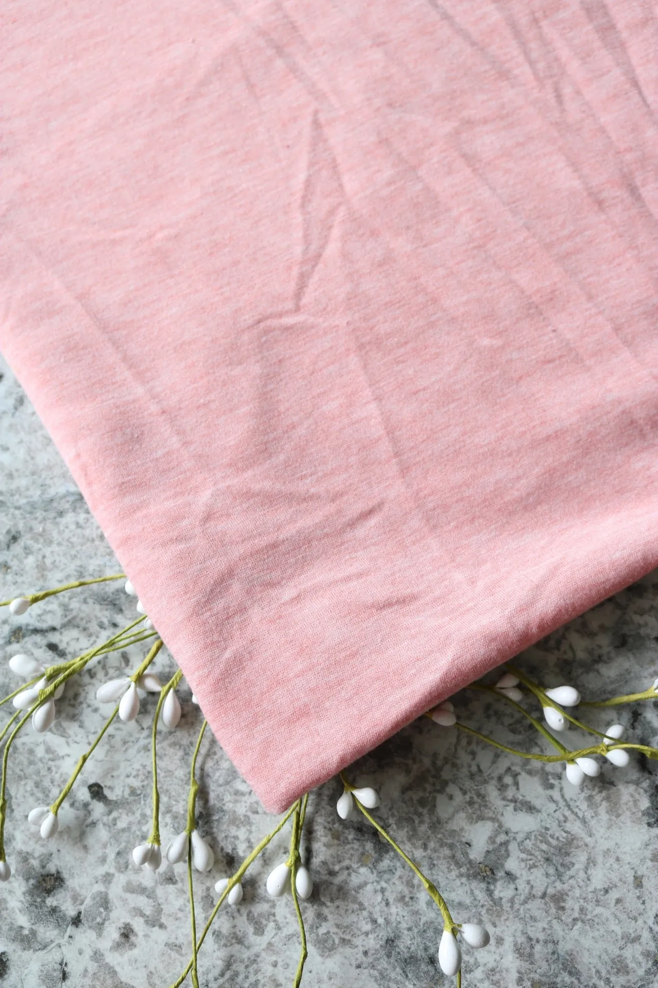 Heathered Old Rose Baby French Terry