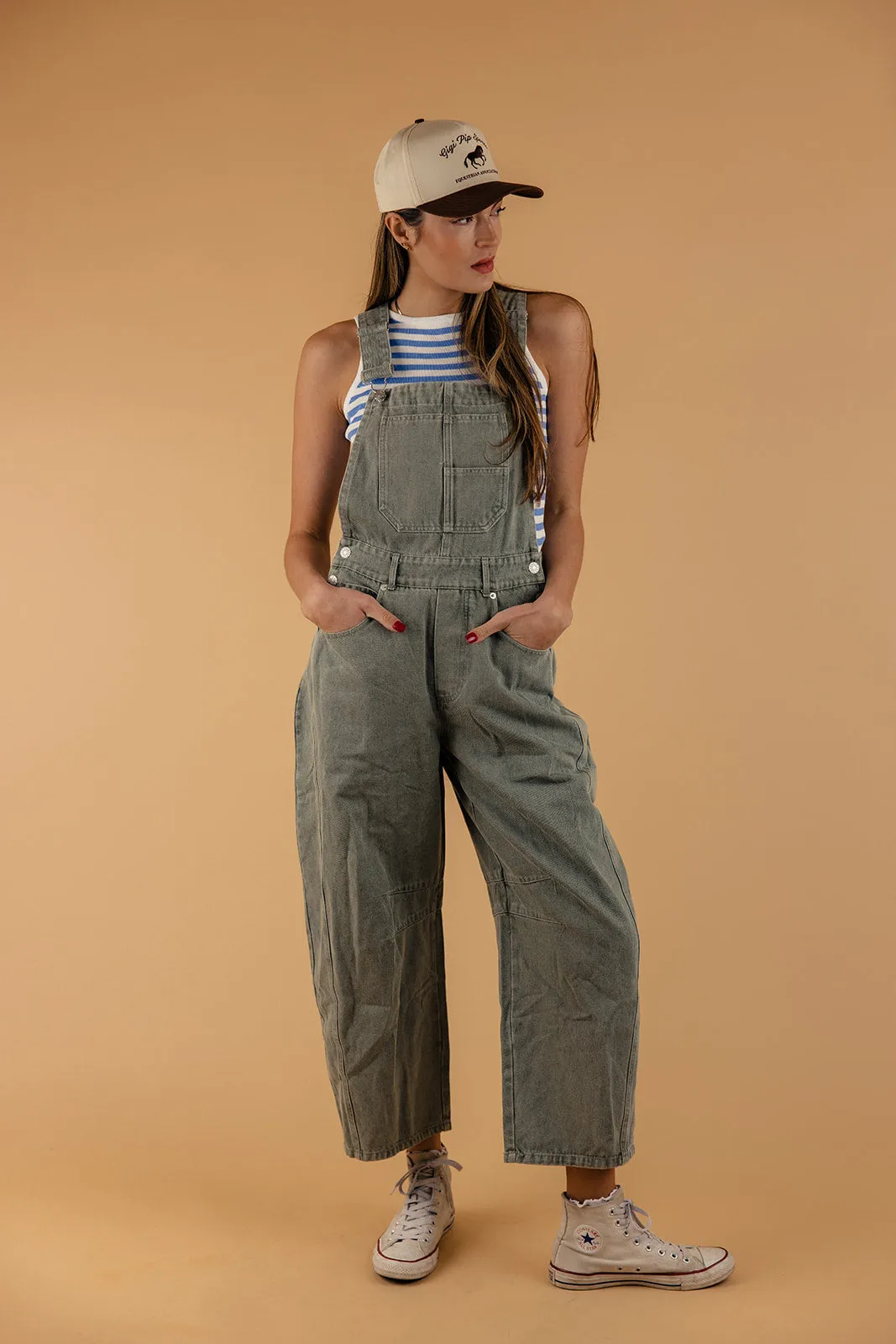 Knox Washed Barrel Overalls