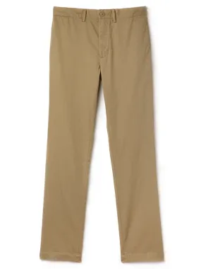 Lacoste Sahara Beige Slim Fit Cotton Chinos