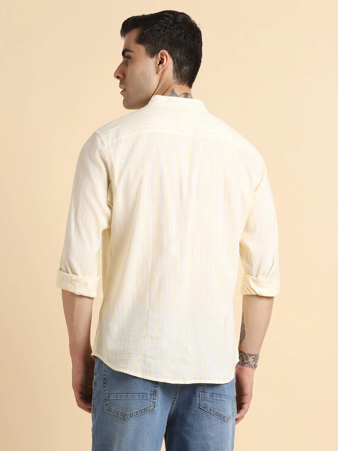 Men's Yellow Casual Shirts