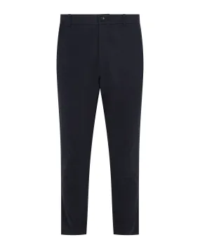 Navy Brushed Cotton Chinos