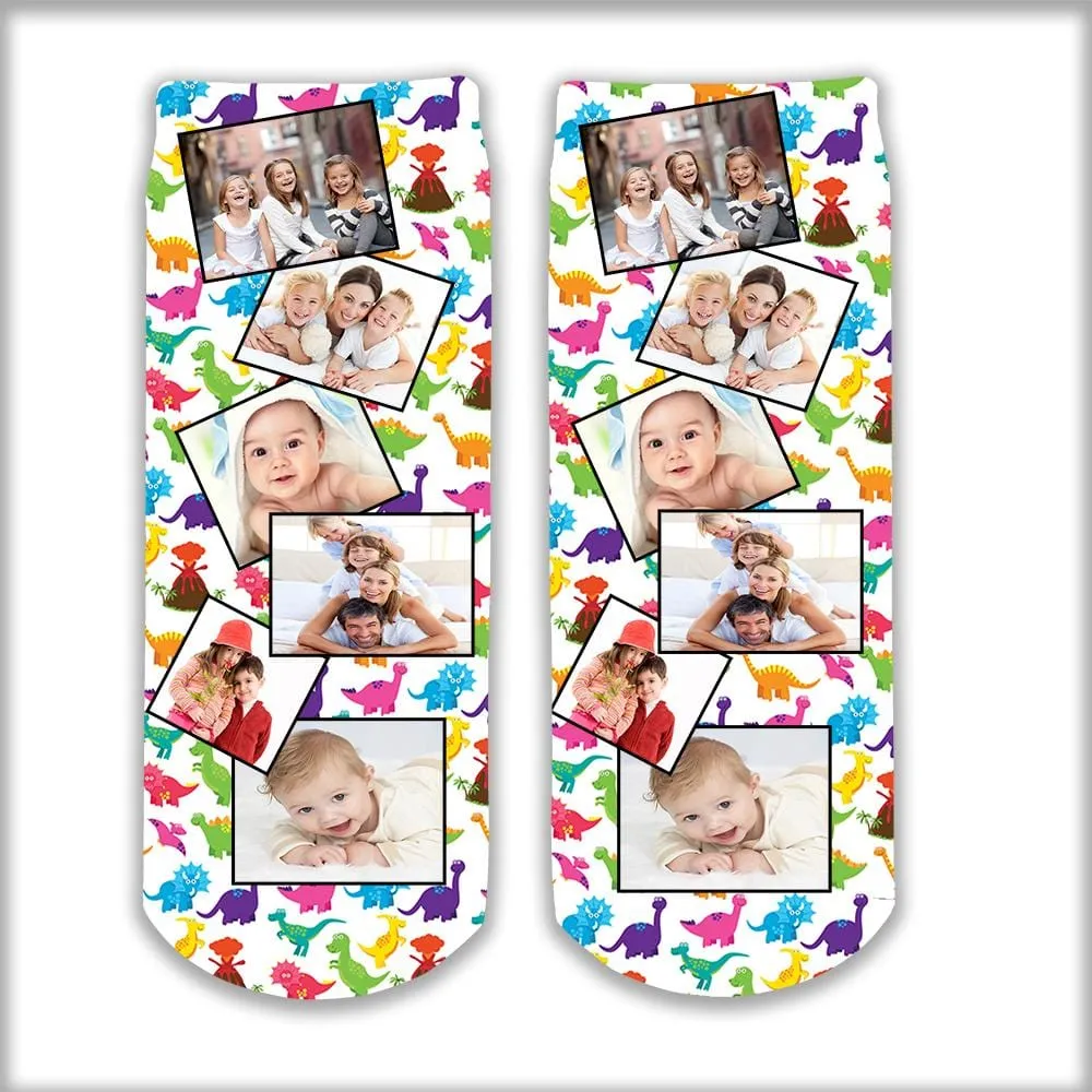 Photo Personalized Tube Socks with background designs