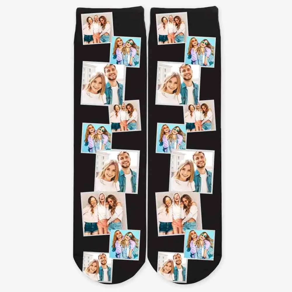 Photo Personalized Tube Socks with background designs