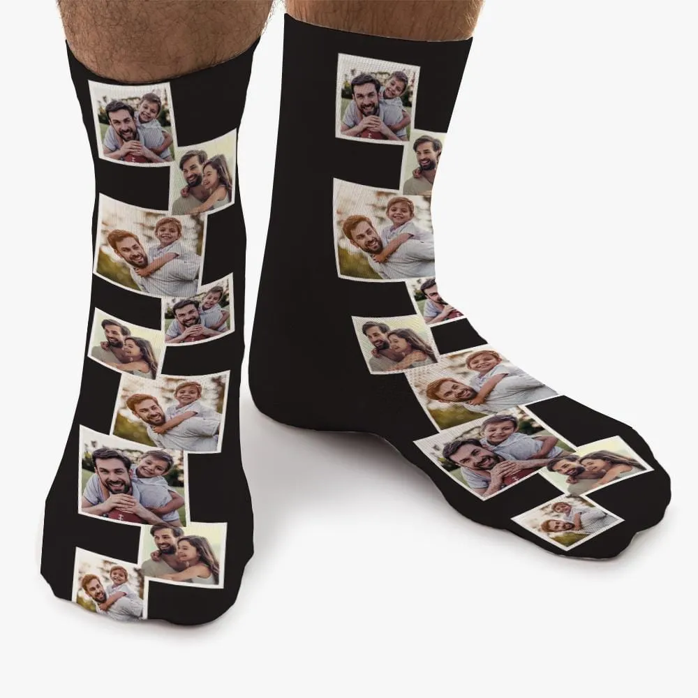 Photo Personalized Tube Socks with background designs