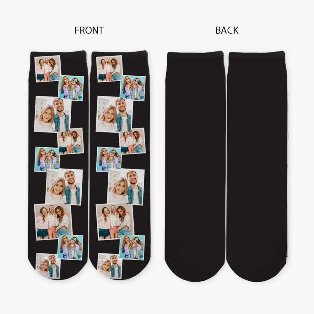 Photo Personalized Tube Socks with background designs