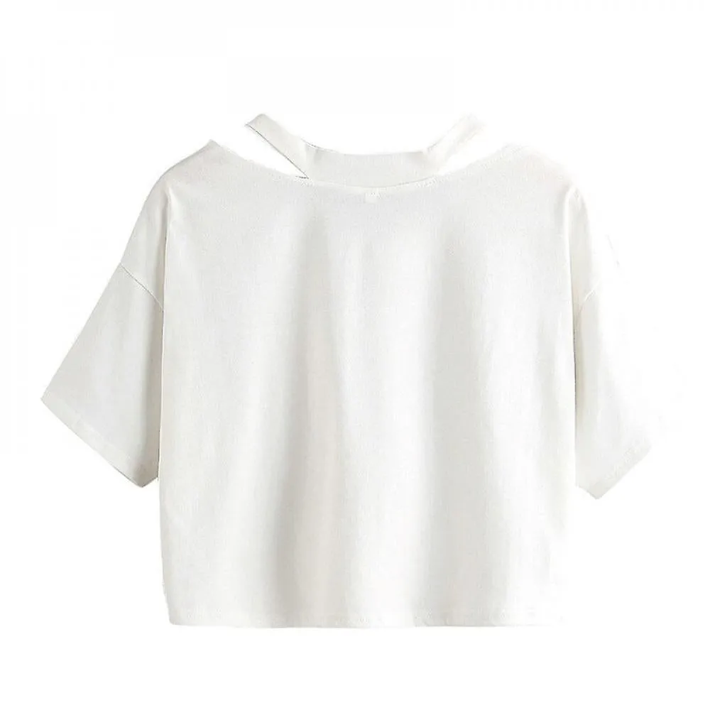 Pink-B Woman T-shirts Harajuku Dragon Kpop Ropa Y2k Crop Tops Aesthetic Vintage Femme V-neck Tops Korean Punk Streetwear Gothic Tee