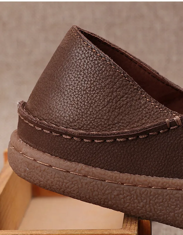 Real Leather Comfortable Suede Men's Loafers 38-44