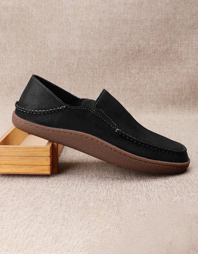 Real Leather Comfortable Suede Men's Loafers 38-44