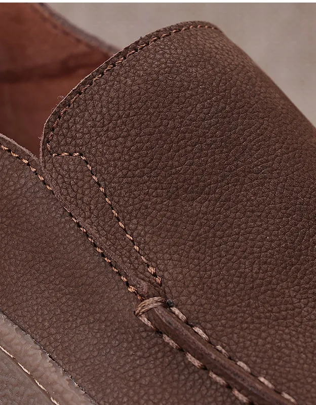 Real Leather Comfortable Suede Men's Loafers 38-44