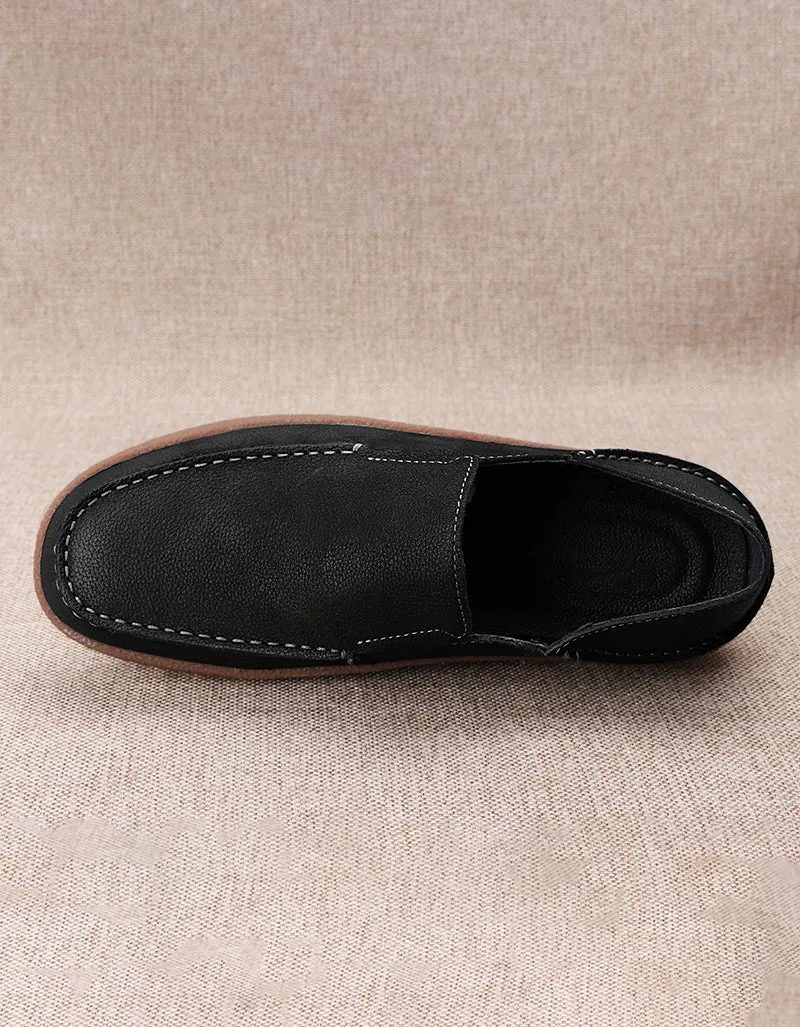 Real Leather Comfortable Suede Men's Loafers 38-44