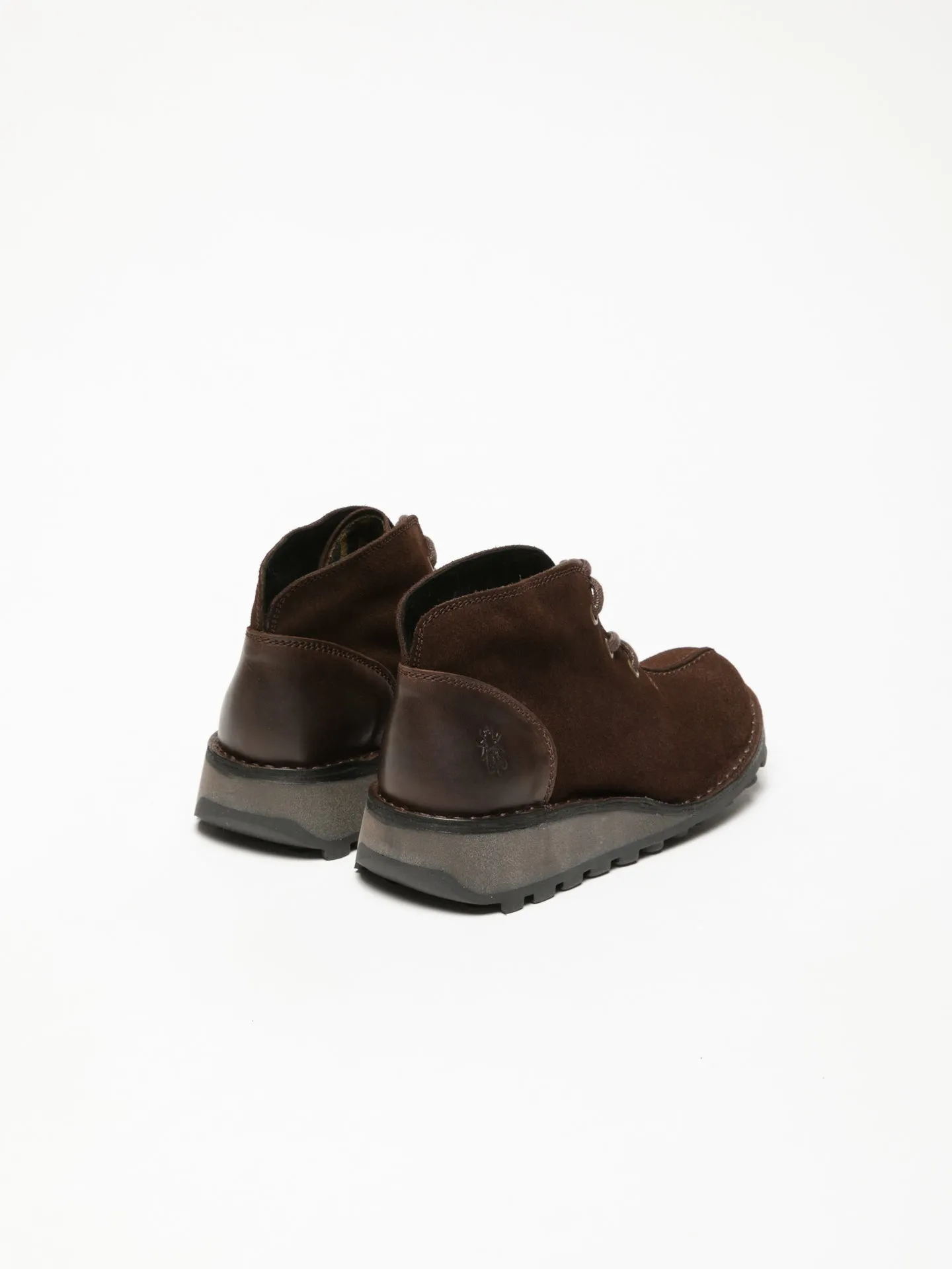 SaddleBrown Lace-up Ankle Boots