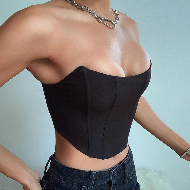 Sexy Corset Crop Tops Vest