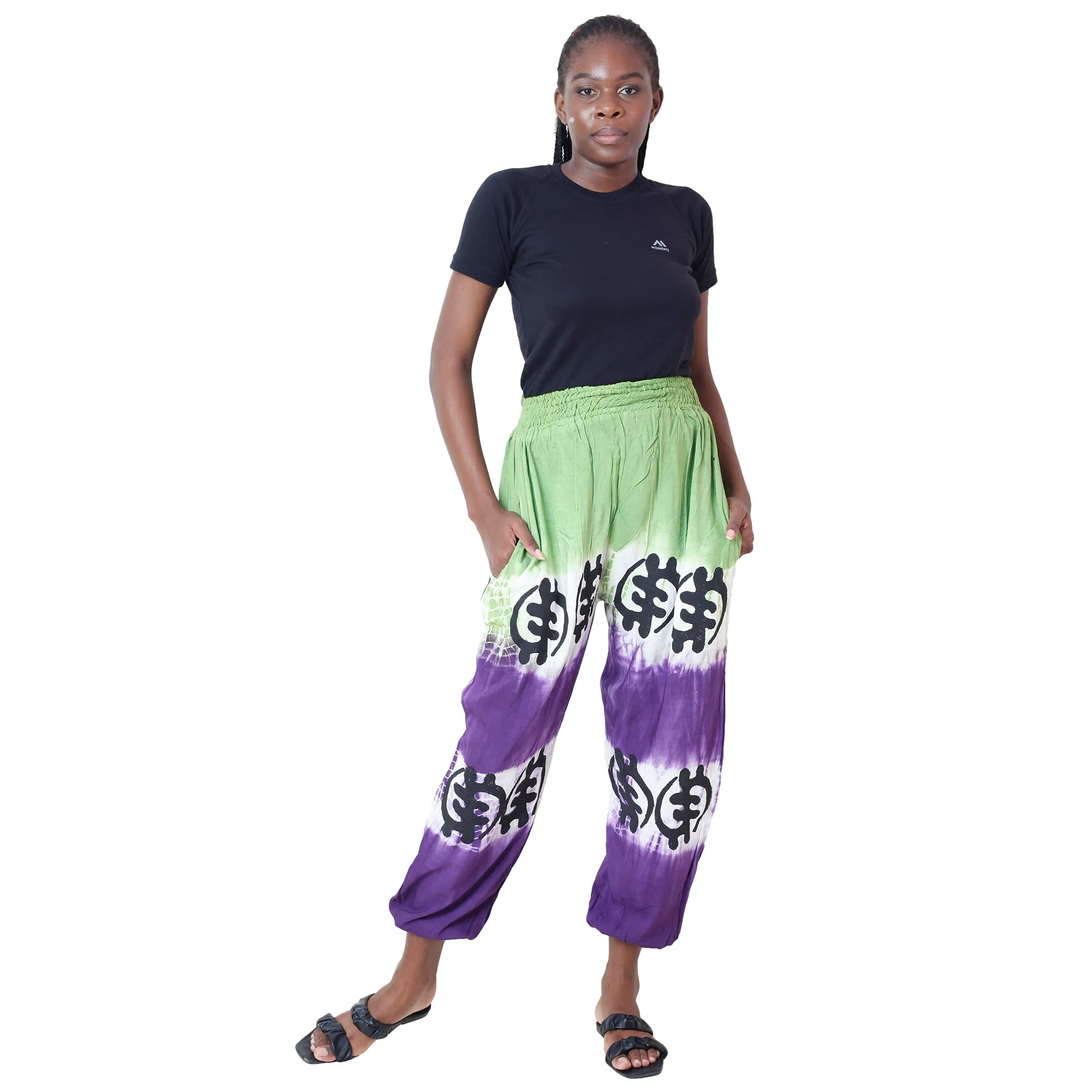 Women's Elastic Waist Jogger Pants -- FI-147 Gynami