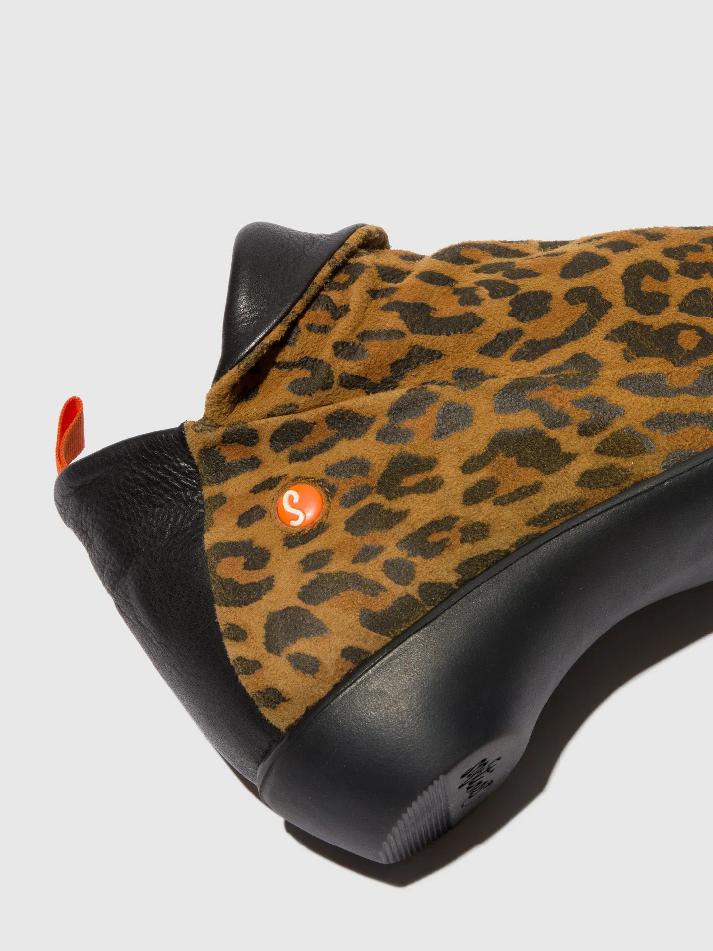 Zip Up Ankle Boots FARAH TAN/BLACK